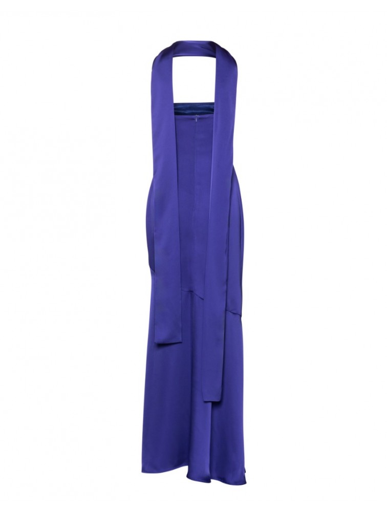 MIX AND MATCH Nepheli Dress Purplish Blue Μπλε Μάξι Φόρεμα